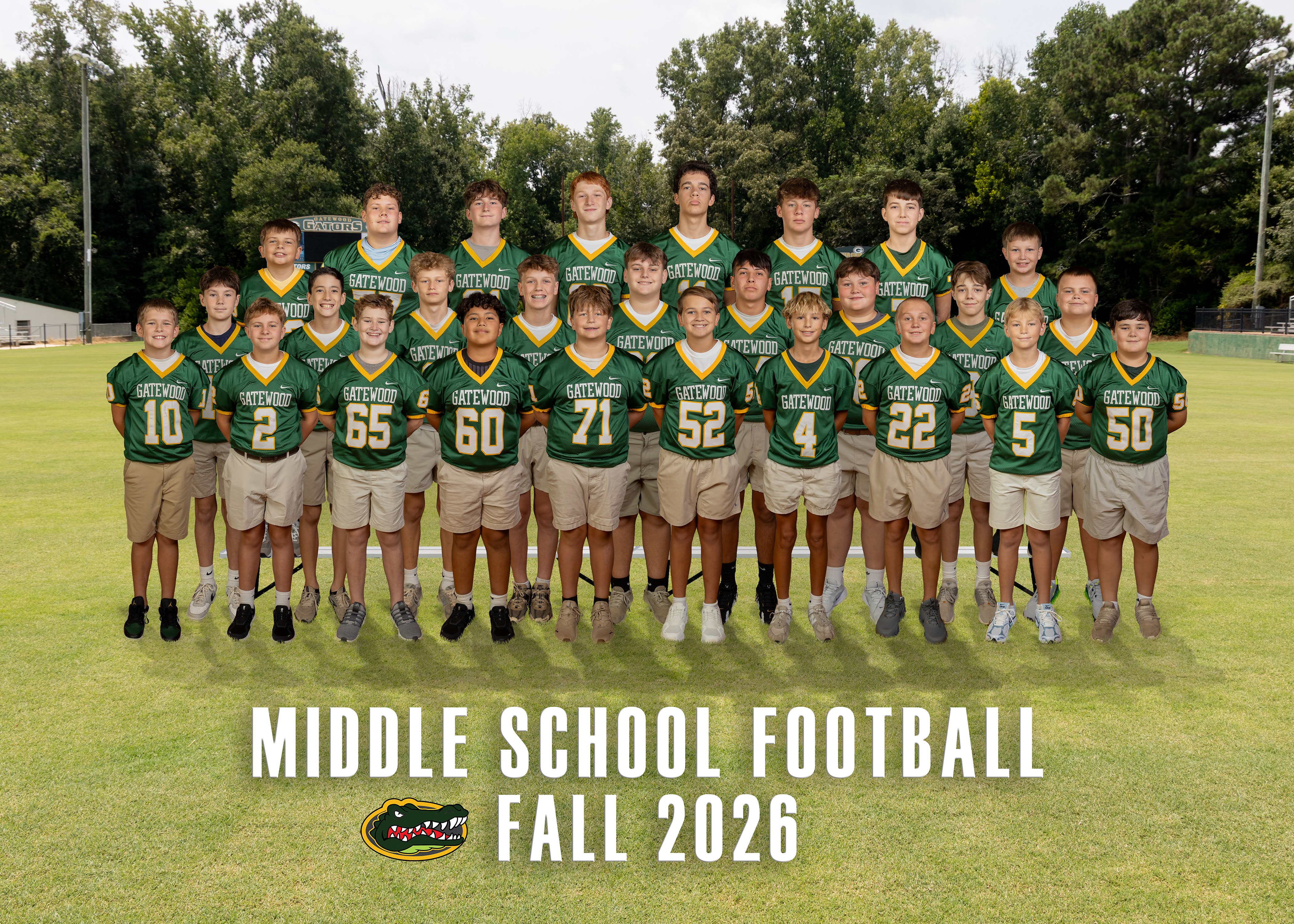 2025 Middle School Football Team