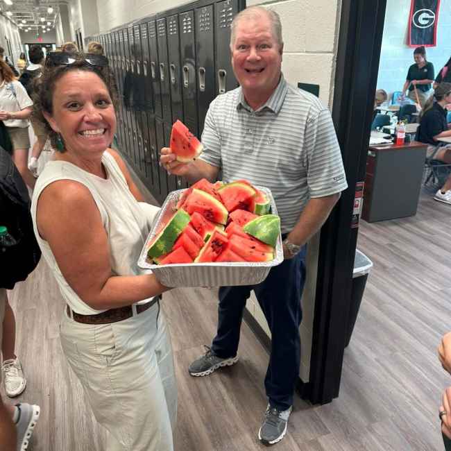Fresh Watermelon Grown on campus! 